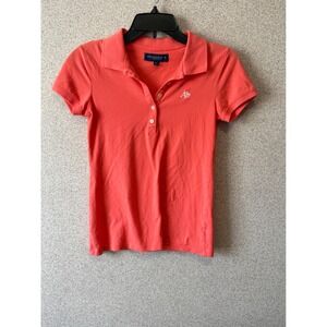 Aeropostale Coral‎ Pink Short Sleeve Polo Shirt Embroidered Logo Size S P